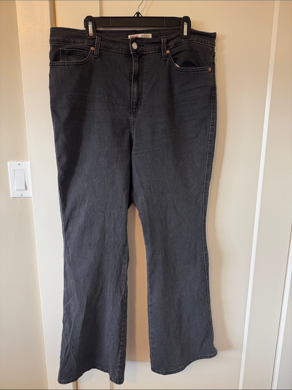 Levi’s heritage high rise flare jeans